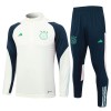 AFC Ajax Quarter Zip Trenings Collegegenser Set 23-24 Hvit - Herre